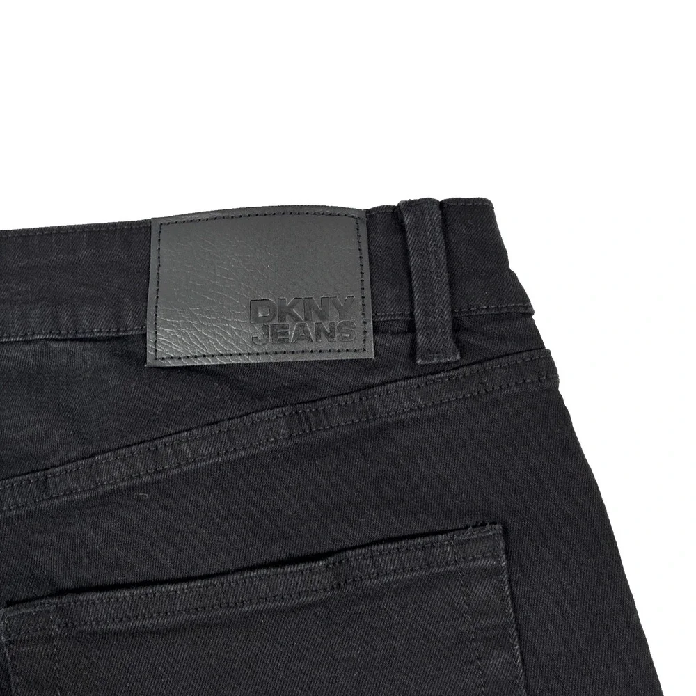 New Mens DKNY Jeans Bedford Slim Black Denim Size 36x32 NWT $79